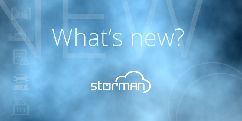 Whats new in Storman Cloud?