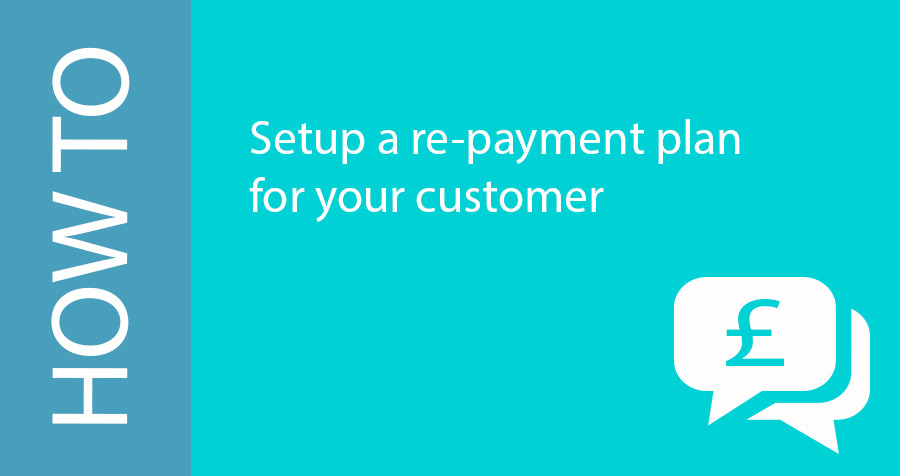 Setup a re-payment plan in Storman Cloud