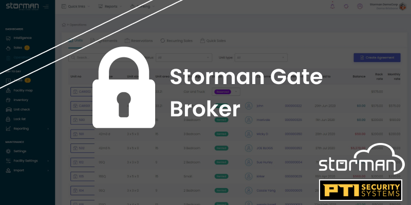 Storman Gate Broker for PTI Storlogix is launched
