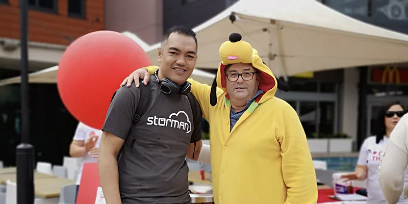 Nga at the Cure Kids NZ fundraiser event with All Secure Self Storage