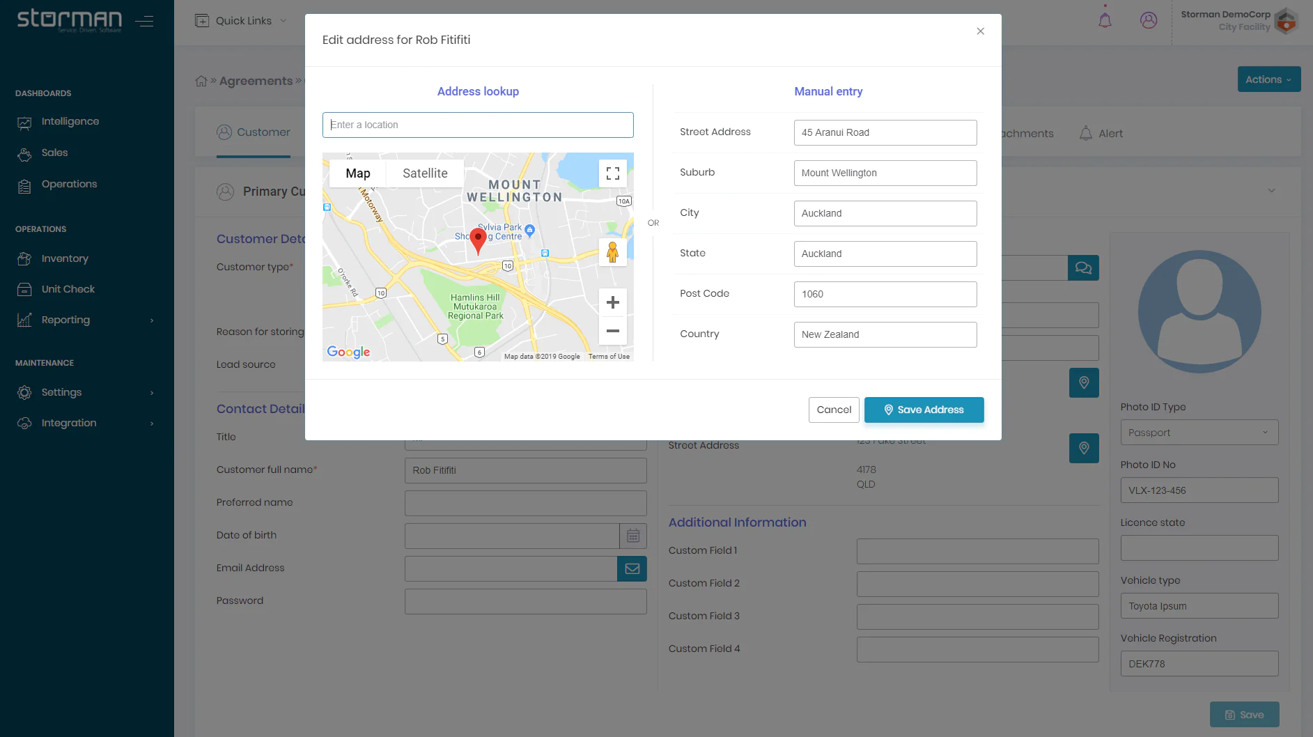 Adding Google Addresses of your storers