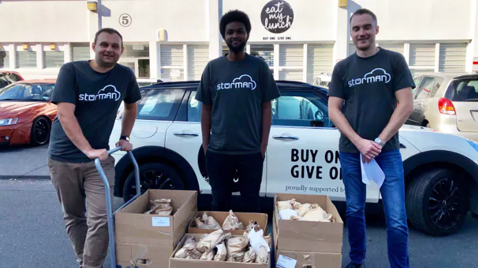 Storman team helping out